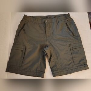 REI Women's Petite Olive Green Cargo Shorts